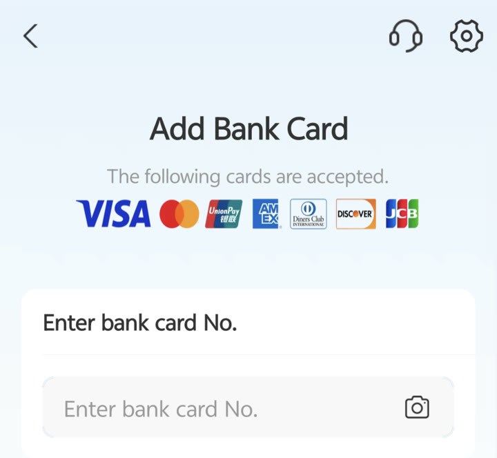 Alipay Add International Bank Card