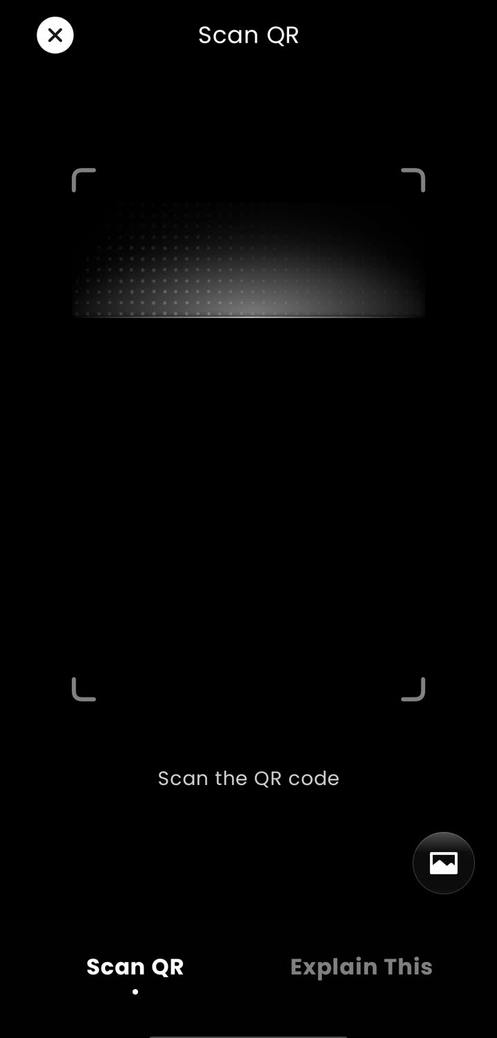 TenPayGo camera screen with Scan QR and Explain This modes